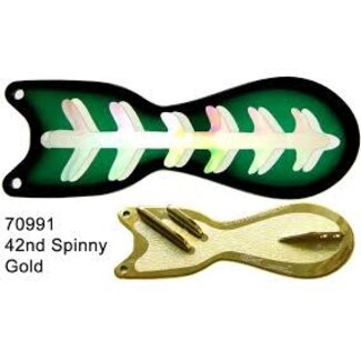 DREAMWEAVER LURE COMPANY DREAMWEAVER SPIN DOCTOR FLASHER 8" GOLD 42ND SPINNY (SD70991-8)