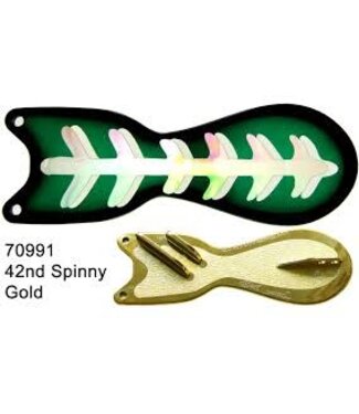 DREAMWEAVER LURE COMPANY DREAMWEAVER SPIN DOCTOR FLASHER 8" GOLD 42ND SPINNY (SD70991-8)