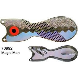 DREAMWEAVER LURE COMPANY DREAMWEAVER SPIN DOCTOR FLASHER 8" CHROME MAGIC MAN (SD70992-8)
