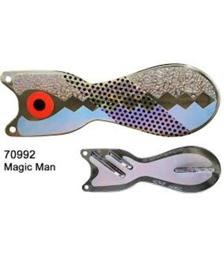 DREAMWEAVER LURE COMPANY DREAMWEAVER SPIN DOCTOR FLASHER 8" CHROME MAGIC MAN (SD70992-8)