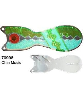 DREAMWEAVER LURE COMPANY DREAMWEAVER SPIN DOCTOR FLASHER 8" CHROME CHIN MUSIC (SD70998-8)