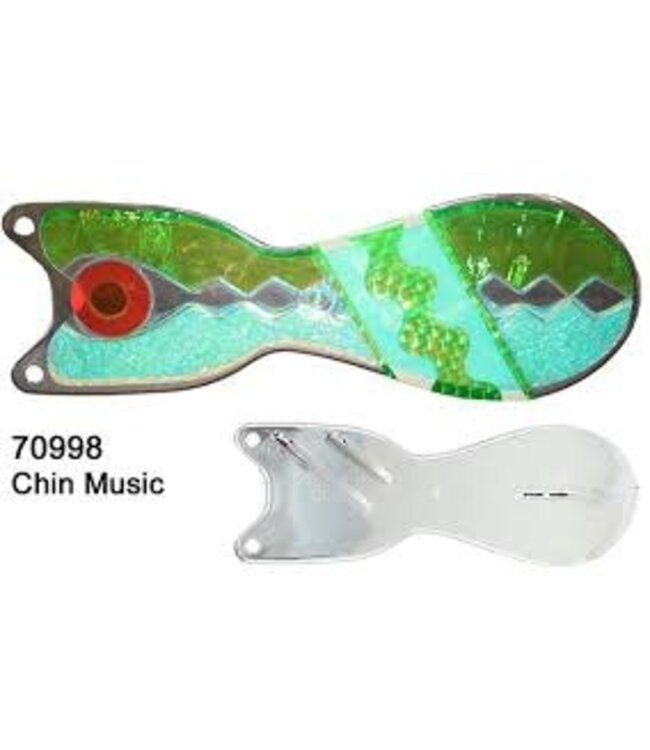 (SD70998-8) DREAMWEAVER SPIN DOCTOR FLASHER 8" CHROME CHIN MUSIC