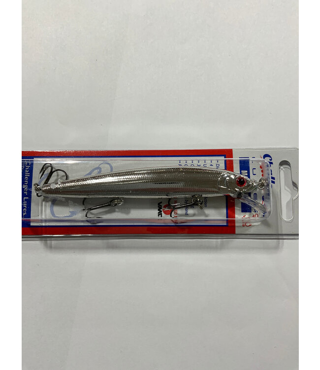 Challenger Lures EG033-CHRM CHALLENGER MINNOW 4-1/2" CHROME 3/8OZ