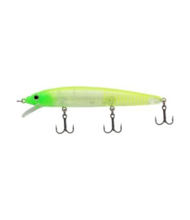 Challenger Lures EG033-CRISP CHALLENGER MINNOW 4-1/2" GREEN HEAD/LIGHT GREEN BACK/CLEAR BODY GREEN STRIPES