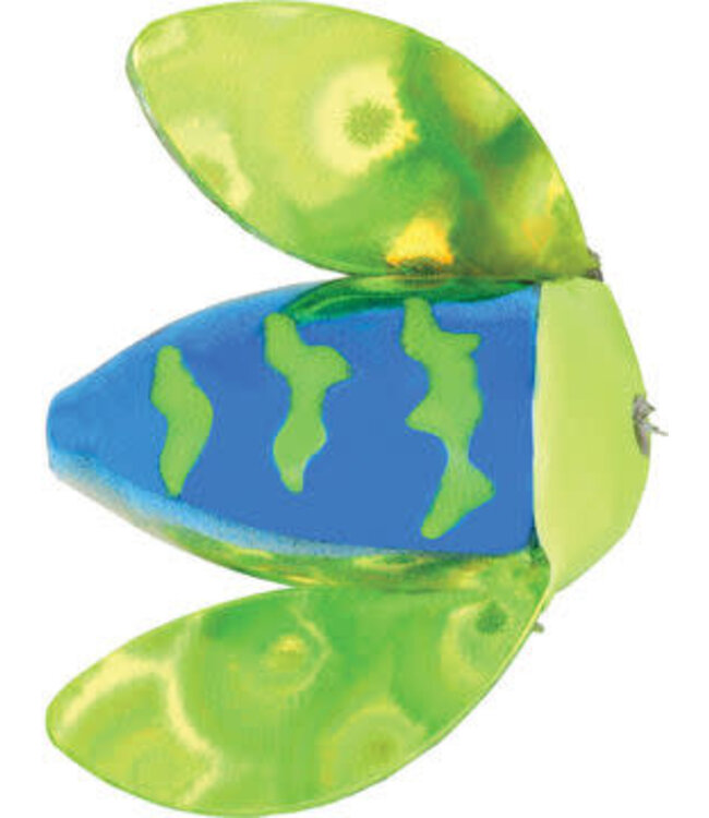 YAKIMA BAIT COMPANY Rigged Spin-N-Glow 2/0 Treble- Met blue/ Chart Tiger
