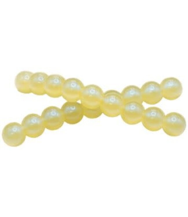 Death Roe DEATH ROE SCENTED SOFT EGG CHAINS 5/16" GHOST PEARL LEMON