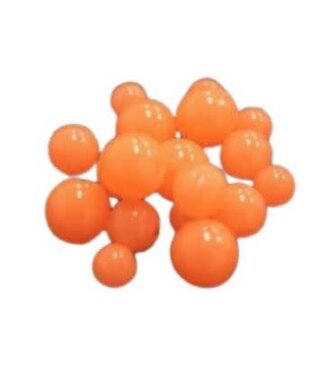 Death Roe DEATH ROE SCENTED SOFT EGG CHAINS 1/2" ORANGE KRUSH/ORANGE GLOW