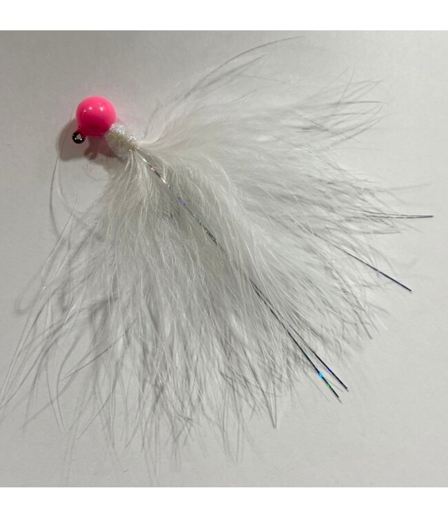 LANDFISH CUSTOM TACKLE LANDFISH CUSTOM TACKLE WHITE W/PINK HEAD