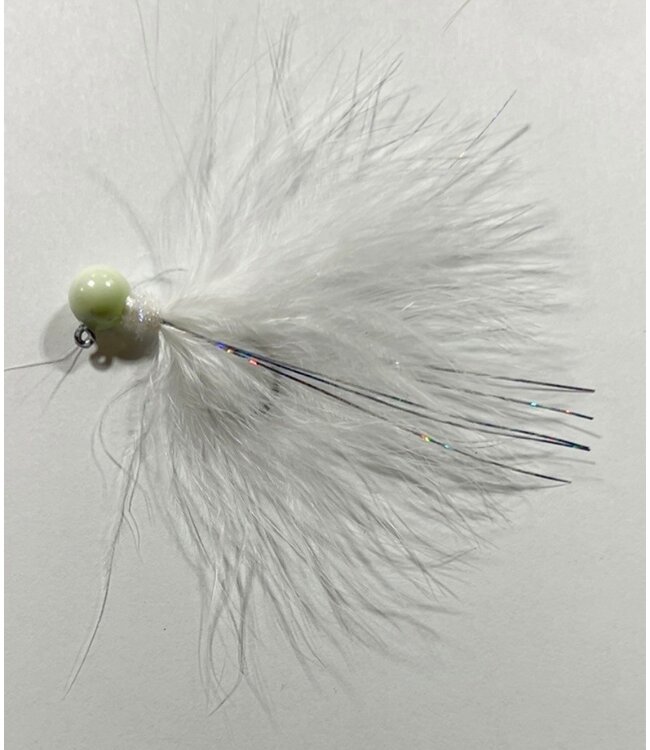 LANDFISH CUSTOM TACKLE LANDFISH CUSTOM TACKLE WHITE W/GLOW HEAD