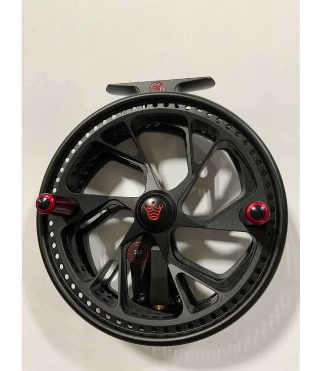 Kingpin KINGPIN ZODIAC 5.0 SERIES CENTERPIN REEL MATTE BLACK RED HANDLES