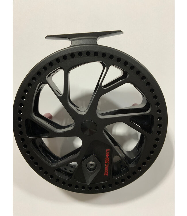 Kingpin KINGPIN ZODIAC 5.0 SERIES CENTERPIN REEL MATTE BLACK RED HANDLES