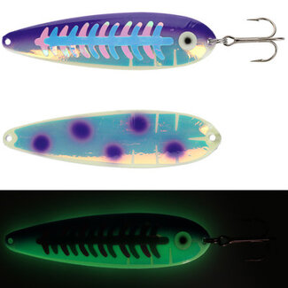 Moonshine Lures MOONSHINE LURES MAGNUM DOTTED UV PURPLE ALEWIFE (MG-UVP-MS)