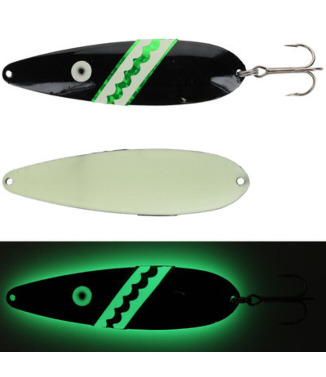 Moonshine Lures Moonshine Mag 5 Inch Dotted back Gren Glow Rambler