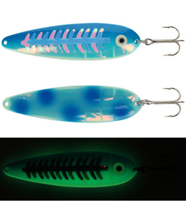 Moonshine Lures Moonshine Standard 4inch Dotted Back UV BLUE Alewife