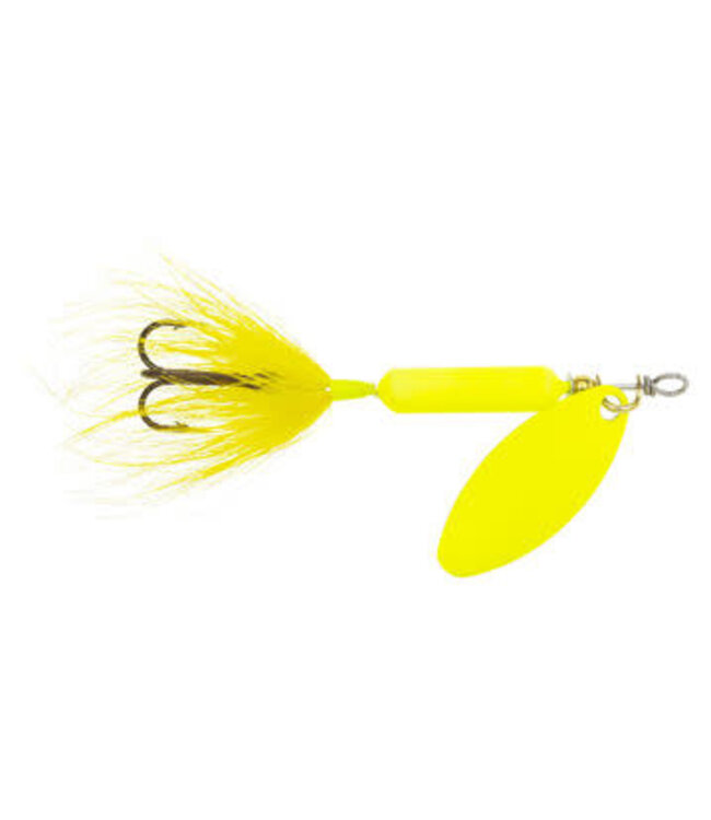 YAKIMA BAIT COMPANY YAKIMA ROOSTERTAIL 1/8 OZ FLO. CHARTREUSE,PTD BLA