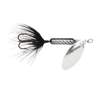 YAKIMA BAIT COMPANY YAKIMA ROOSTERTAIL 1/4 OZ. BLACK/SILVER