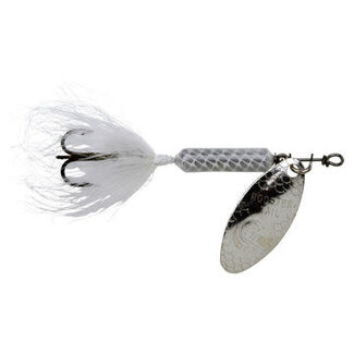 YAKIMA BAIT COMPANY YAKIMA ROOSTERTAIL 1/4 OZ. WHITE/SILVER