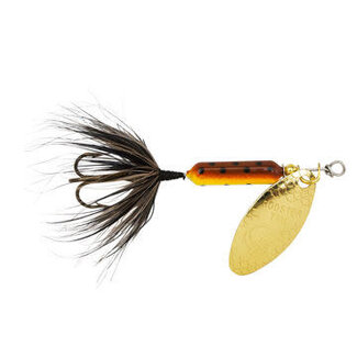 YAKIMA BAIT COMPANY YAKIMA ROOSTERTAIL 1/4 OZ BROWN TROUT, PTD BLADE