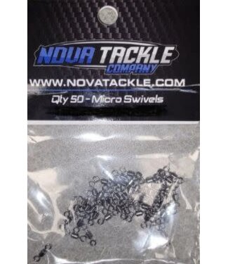 NOVA TACKLE COMPANY NOVA TACKLE COMPANY  SIZE 12 MICRO BARREL SWIVEL 50CT