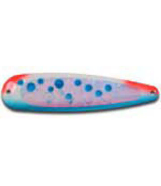 WARRIOR LURES WARRIOR  STANDARD 4" SILVER ELITE UV SPOONS BLUE JEANS