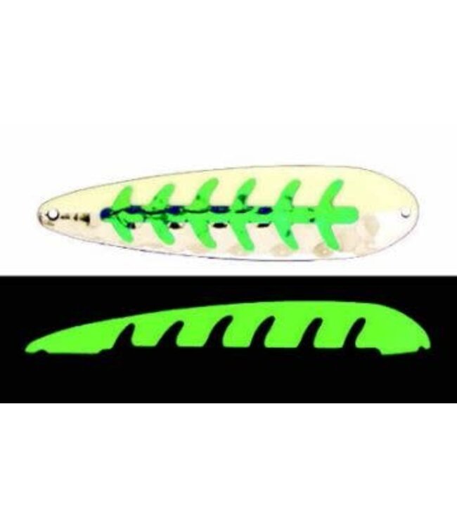 Moonshine Lures (HM-HM-S) MOONSHINE LURES HALF MOON SILVER MAGNUM HALF A MEAL