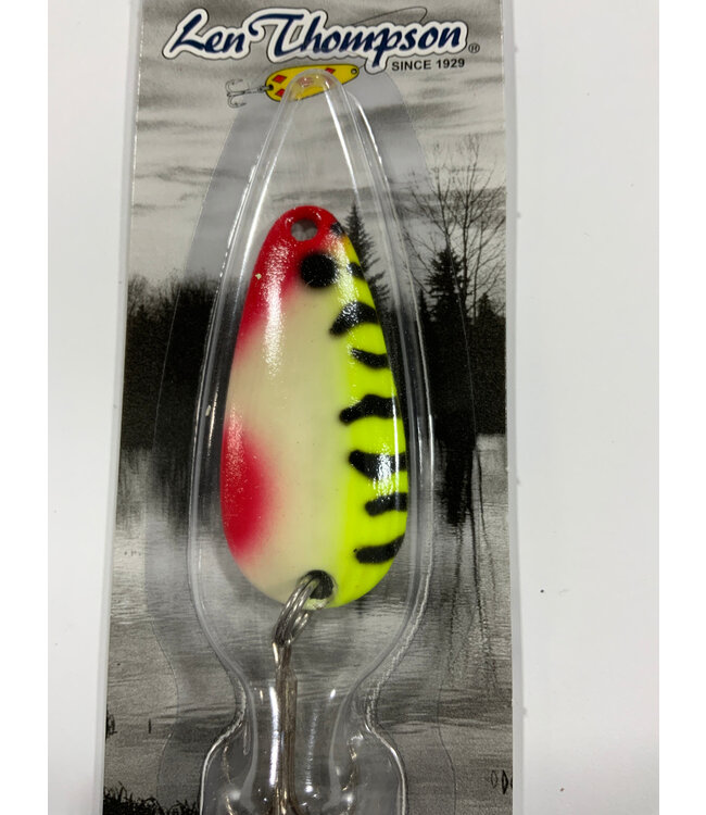 Len Thompson LEN THOMPSON ORIGINAL CASTING SPOON 00 RED YELLOW BELLY GLOW