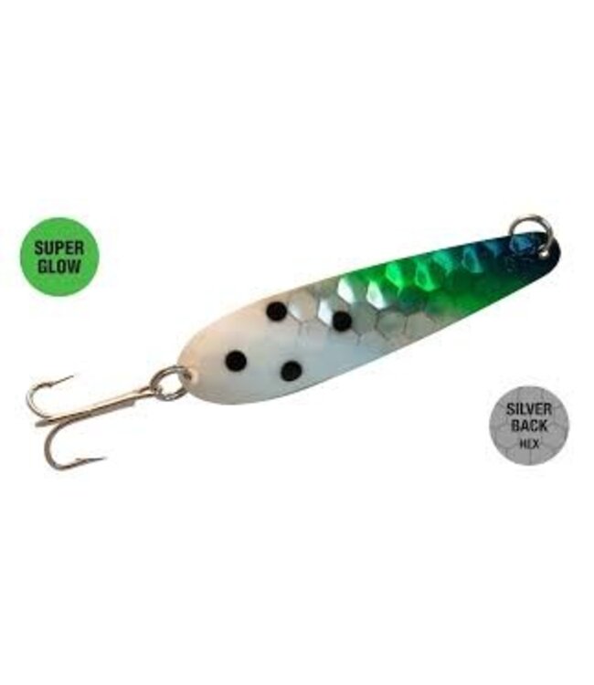 NORTHERN KING LURES NORTHERN KING LURES - MAG TROLLING SPOON - 4.5" - GREEN DALMATION