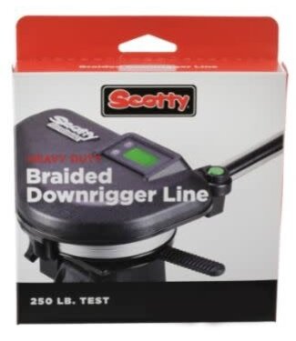 SCOTTY Premium Braided Fiber Downrigger Line,250 lb Test,300 ft spool, w/ Kit