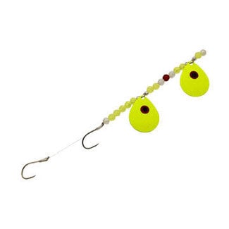 Three D Worm Harness (CT5-CHRE) THREE-D WORM HARNESS #5 COLORADO CHARTREUSE W/RED EYE