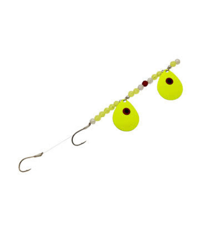 Three D Worm Harness (CT5-CHRE) THREE-D WORM HARNESS #5 COLORADO CHARTREUSE W/RED EYE