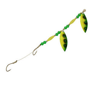 Three D Worm Harness THREE D WORM HARNESS #4 TANDEM WILLOW NUCLEAR GREEN (WT4-NUGN)