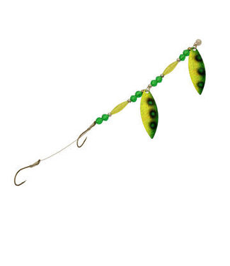 Three D Worm Harness (WT4-NUGN) THREE D WORM HARNESS #4 TANDEM WILLOW NUCLEAR GREEN