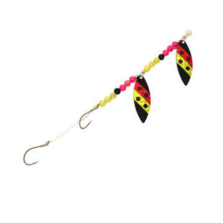 Three D Worm Harness THREE D WORM HARNESS #4 TANDEM WILLOW BLACK WATERMELON (WT4-BWTM)
