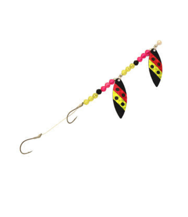 Three D Worm Harness (WT4-BWTM) THREE D WORM HARNESS #4 TANDEM WILLOW BLACK WATERMELON