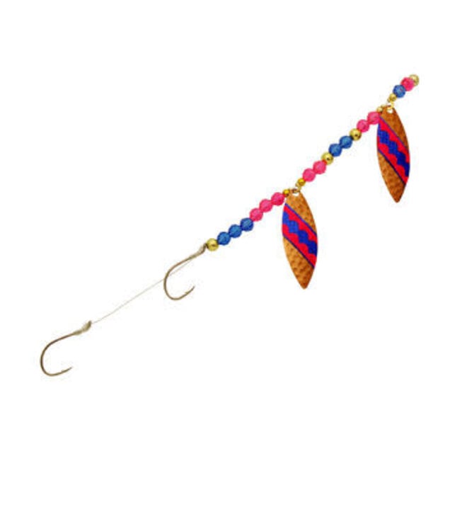 Three D Worm Harness (WT4-COBP) THREE D WORM HARNESS TANDEM #4 WILLOW HAMM COPPER PURPLE BLUE