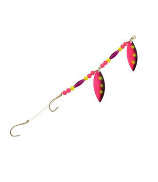 Three D Worm Harness THREE D WORM HARNESS #4 WILLOW TANDEM BLUEBERRY UV (WT4-UVBB)