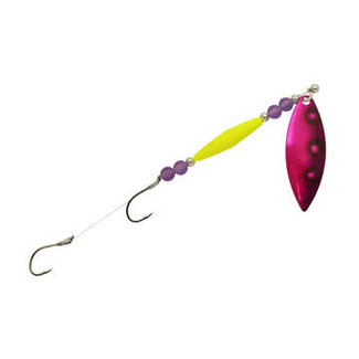 Three D Worm Harness (W4BB-NUPP) THREE D WORM HARNESS BOTTOM BOUNCE #4 WILLOW NUCLEAR PINK PURPLE