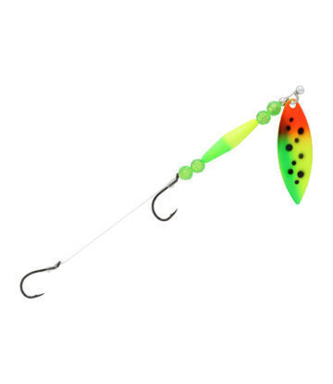 Three D Worm Harness (W4BB-SWTM) THREE D WORM HARNESS BOTTOM BOUNCE #4 WILLOW SUPER MELON