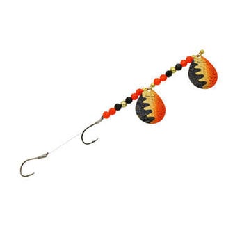 Three D Worm Harness THREE D WORM HARNESS #5 COLORADO TANDEM HAMM BRASS ORANGE PERCH CRYSTAL (CT5-BORP)