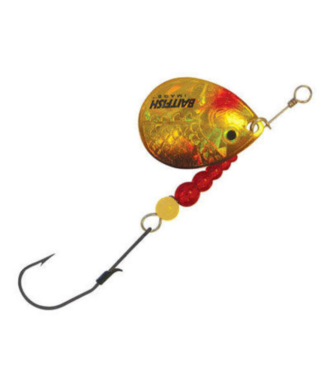 NORTHLAND FISHING TACKLE NORTHLAND CRAWLER HAULER SPEED SPINNER HC4 #2BN CHH 1/CD GOLD SHINER RCHSS4-GR