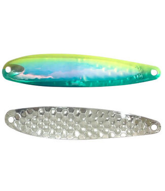 DREAMWEAVER LURE COMPANY DREAMWEAVER SUPER SLIM SPOON GREEN DOLPHIN DOUBLE UV (DW1102DUV)