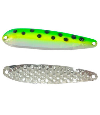 DREAMWEAVER LURE COMPANY DREAMWEAVER SUPER SLIM SPOON GREEN LEOPARD DOUBLE UV (DW1420DUV)