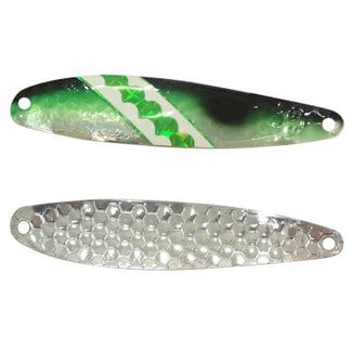 DREAMWEAVER LURE COMPANY DREAMWEAVER SUPER SLIM SPOON GREEN GATOR (HOLOGRAPHIC) (DW 1804H)