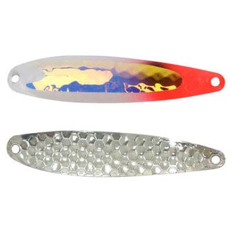 DREAMWEAVER LURE COMPANY DREAMWEAVER SUPER SLIM SPOON SUPER GLOW BLOODY NOSE DOUBLE UV (DW 1908DUV)