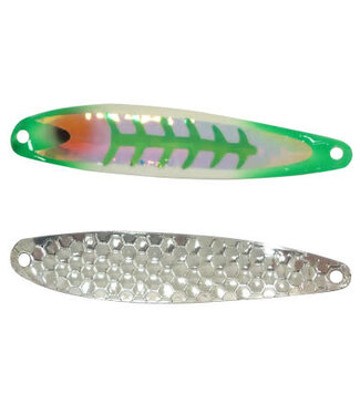 DREAMWEAVER LURE COMPANY (DW 1951DUV) DREAMWEAVER SUPER SLIM SPOON SUPER GLOW GREEN SKINNY JEANS DOUBLE UV