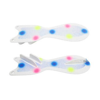 DREAMWEAVER LURE COMPANY DREAMWEAVER SPIN DOCTOR FLASHER 10" WHITE UV WONDERBREAD (SD70044L-10)