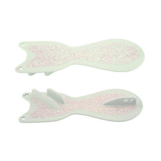 DREAMWEAVER LURE COMPANY DREAMWEAVER SPIN DOCTOR FLASHER 10" GLOW BLADE-CRUSH ICE (SD70500L-10)