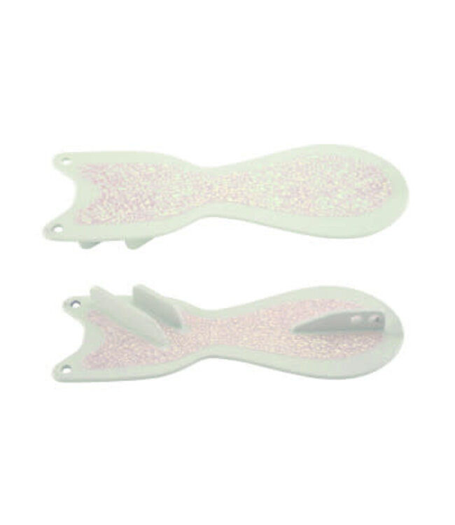 DREAMWEAVER LURE COMPANY (SD70500L-10) DREAMWEAVER SPIN DOCTOR FLASHER 10" GLOW BLADE-CRUSH ICE