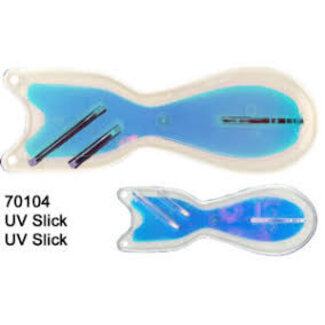 DREAMWEAVER LURE COMPANY DREAMWEAVER SPIN DOCTOR FLASHER 10"  UV BLADE-UV SLICK/UV SLICK (SD70104L-10)