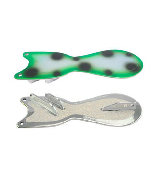 DREAMWEAVER LURE COMPANY DREAMWEAVER SPIN DOCTOR FLASHER 10" UV CHROME FROG (SD70909L-10)